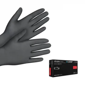 Mercator Black Nitrile Gloves