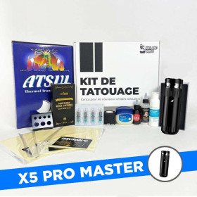 X5 Pro Master Tattoo Kit - Wireless Battery-Powered Machine