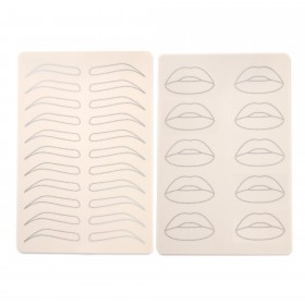 Synthetic Skin Double-Sided Eyebrow Lip - 19x15.5x1.5cm