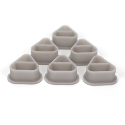Silicone Ink Cups Triangle - Grey - 80 pcs